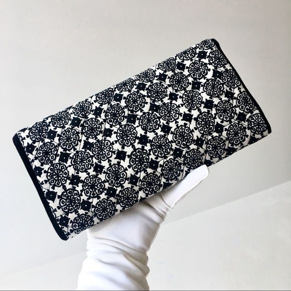 Isabella’s Journey Quilted Fabric Tri-Fold Jewelry Travel Clutch Bag - Picture 2 of 7